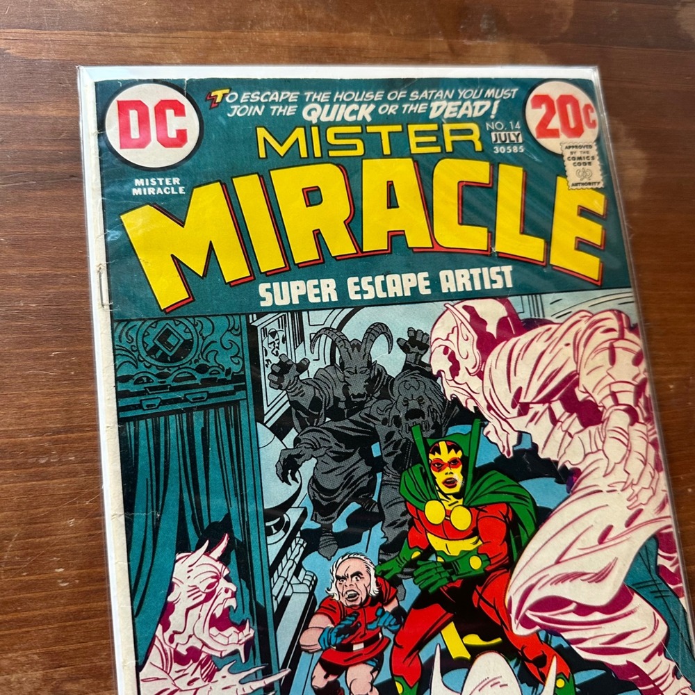 DC Comics Mister Miracle #14 July 1973 Jack Kirby Madame Evil Eyes VG/VG+ Raw - Picture 5 of 8